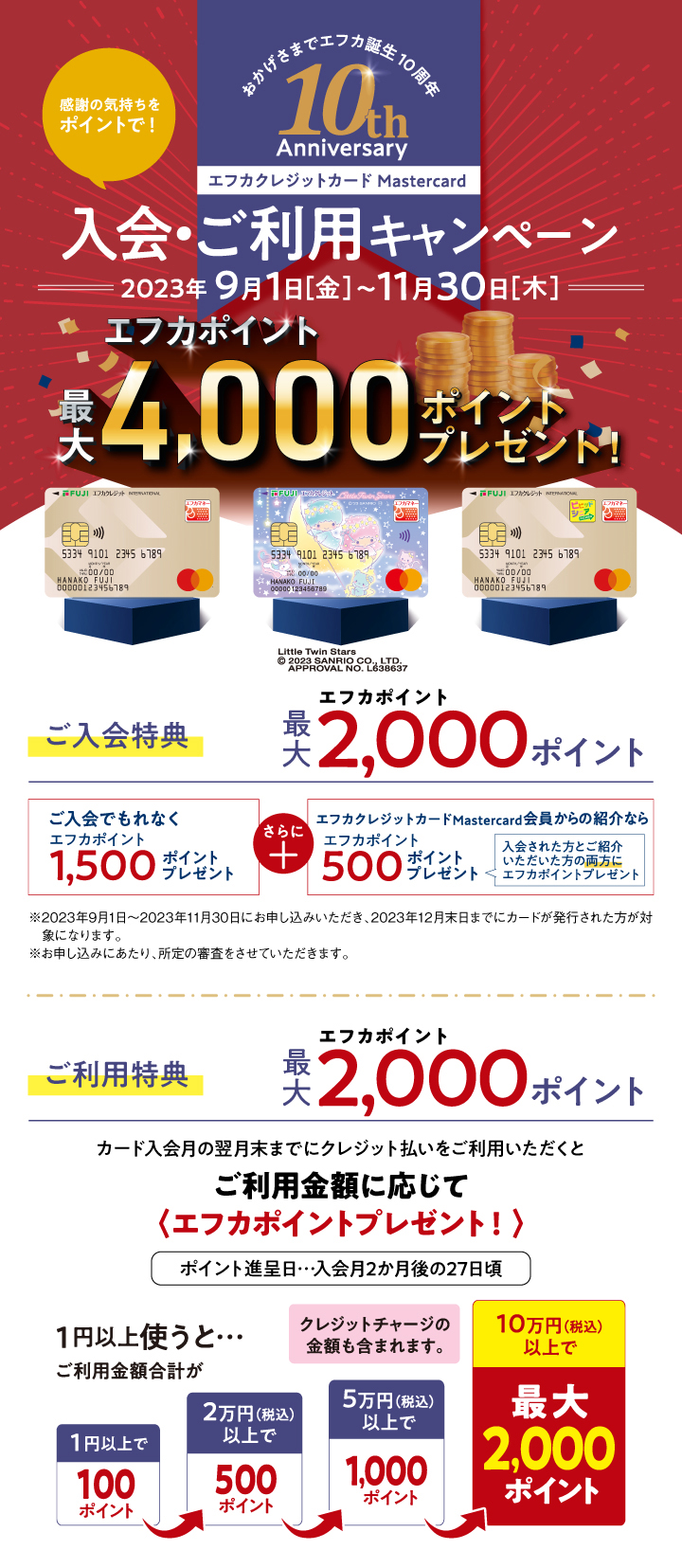 エフカクレジットカードMastercard 入会・ご利用キャンペーン